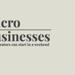 Micro-Businesses educators can start in a weekend